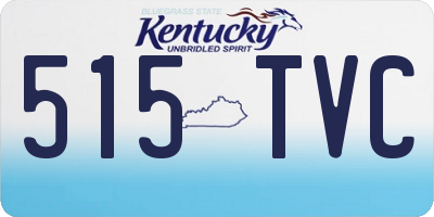 KY license plate 515TVC