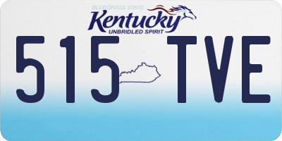 KY license plate 515TVE
