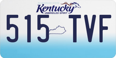 KY license plate 515TVF