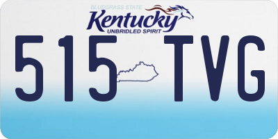 KY license plate 515TVG