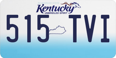 KY license plate 515TVI