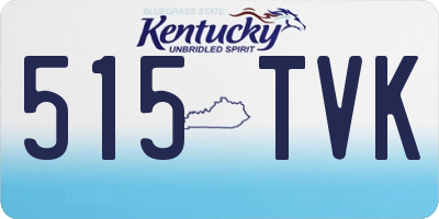 KY license plate 515TVK