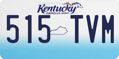 KY license plate 515TVM