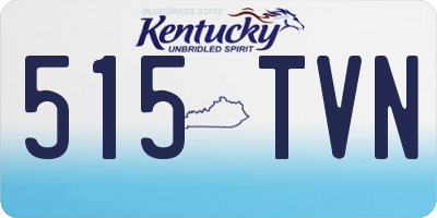 KY license plate 515TVN