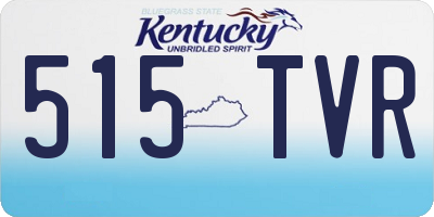 KY license plate 515TVR
