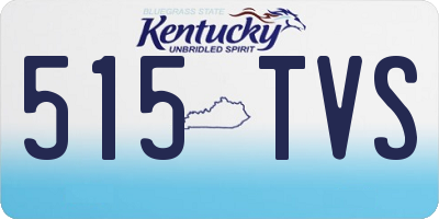 KY license plate 515TVS