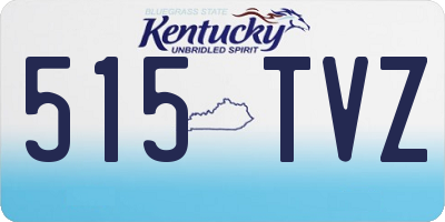 KY license plate 515TVZ