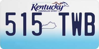 KY license plate 515TWB