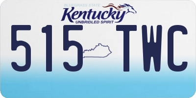 KY license plate 515TWC