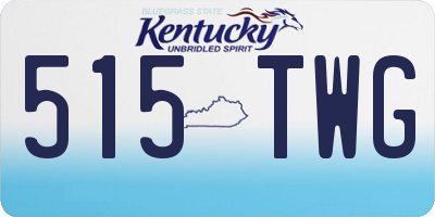 KY license plate 515TWG