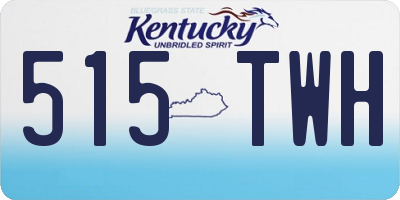 KY license plate 515TWH