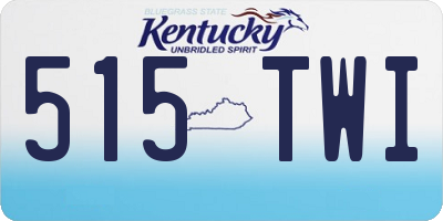 KY license plate 515TWI