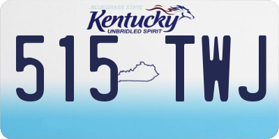 KY license plate 515TWJ