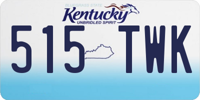 KY license plate 515TWK