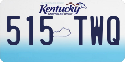 KY license plate 515TWQ