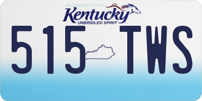 KY license plate 515TWS