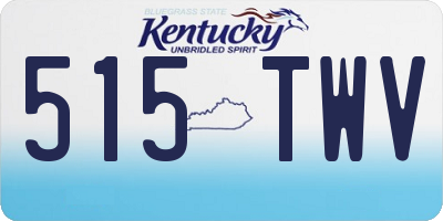 KY license plate 515TWV