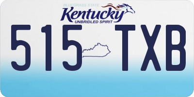 KY license plate 515TXB