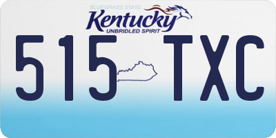 KY license plate 515TXC