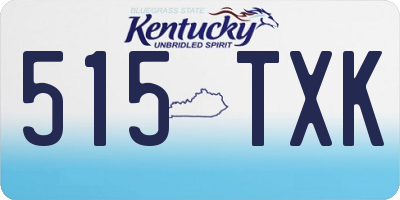 KY license plate 515TXK