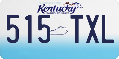 KY license plate 515TXL