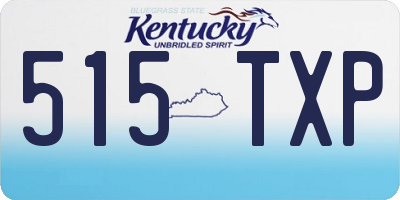 KY license plate 515TXP