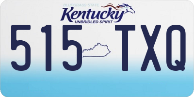 KY license plate 515TXQ