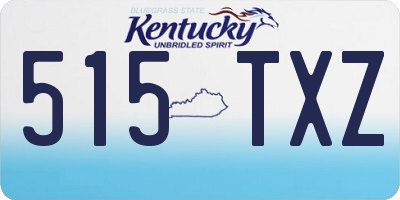 KY license plate 515TXZ