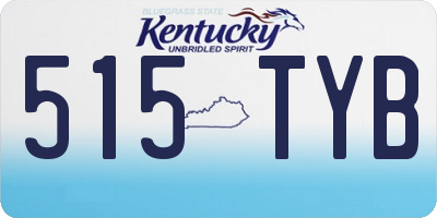 KY license plate 515TYB