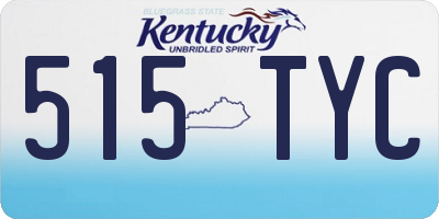KY license plate 515TYC