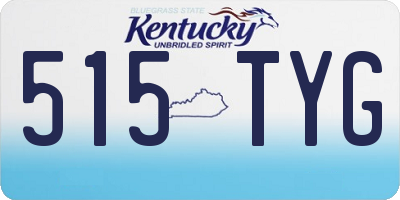 KY license plate 515TYG
