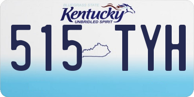 KY license plate 515TYH