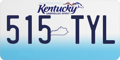KY license plate 515TYL