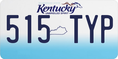 KY license plate 515TYP