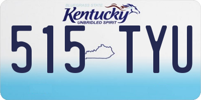 KY license plate 515TYU