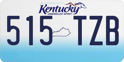 KY license plate 515TZB