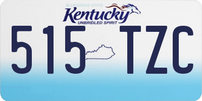 KY license plate 515TZC