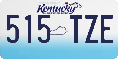 KY license plate 515TZE