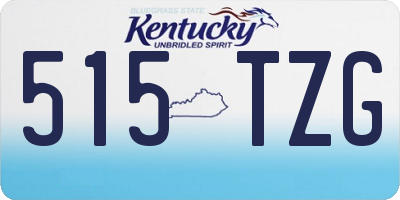 KY license plate 515TZG