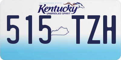KY license plate 515TZH