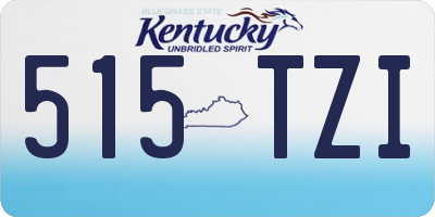 KY license plate 515TZI