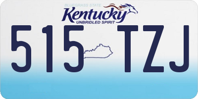 KY license plate 515TZJ