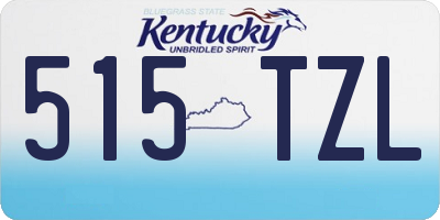KY license plate 515TZL
