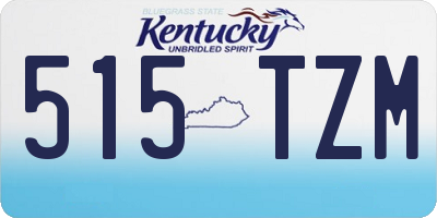 KY license plate 515TZM