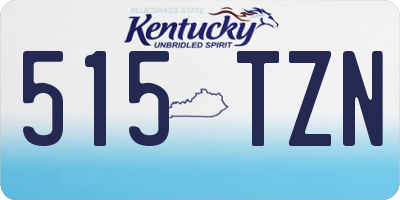 KY license plate 515TZN