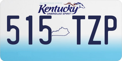 KY license plate 515TZP