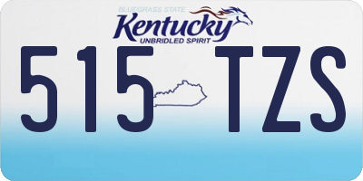 KY license plate 515TZS