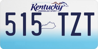 KY license plate 515TZT