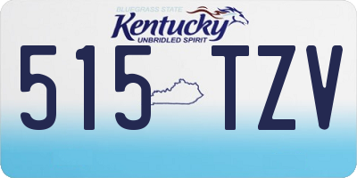 KY license plate 515TZV