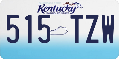 KY license plate 515TZW